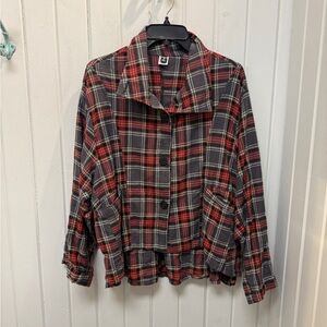 Jane Mohr Dress To Kill Plaid Button-Up Jacket